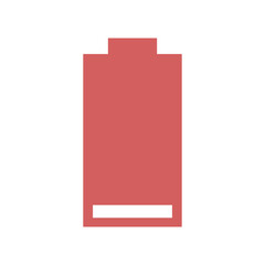 Battery icon isolated on transparent background