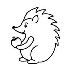 hedgehog with a ball