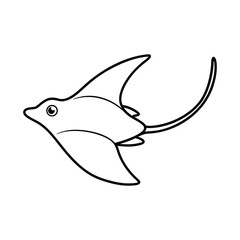 vector illustration of a fish