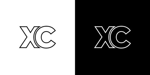 Letter X and C, XC logo design template. Minimal monogram initial based logotype. © SolaruS