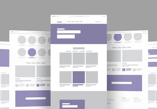 Wireframe  Web Landing Page