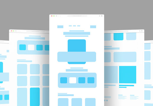 Wireframe Design for Landing Page