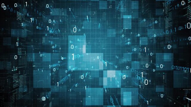 Cyberspace and digital technology concept