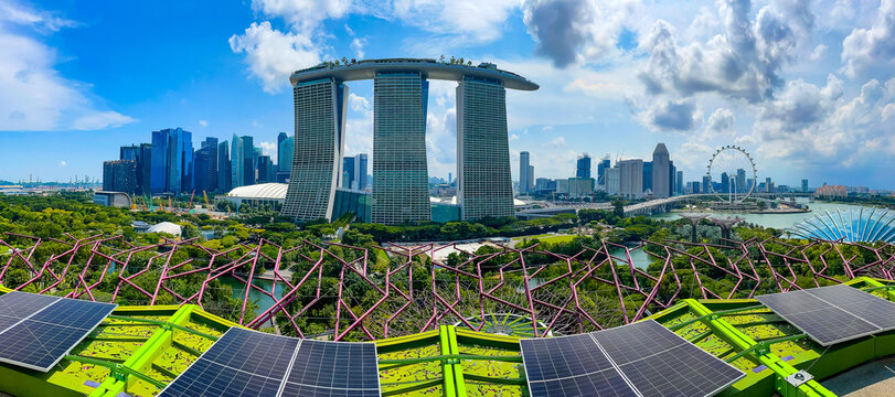 Supertree observatory view in Singapore, Southeast Asia