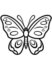 Butterfly coloring page