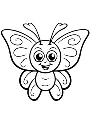 Butterfly coloring page