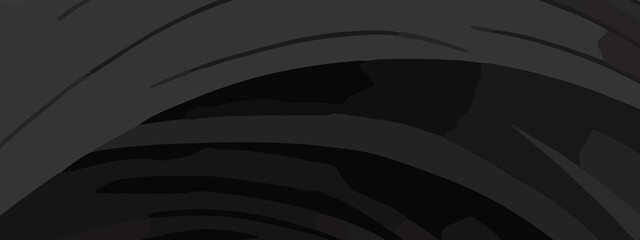 Dark Abstract Curved Vector Texture – Layered Black Wave Design with Moody Flow and Modern Depth for Creative Digital Projects. High-Resolution Dark Swirl Background. Abstract Curved Lines in Charcoal