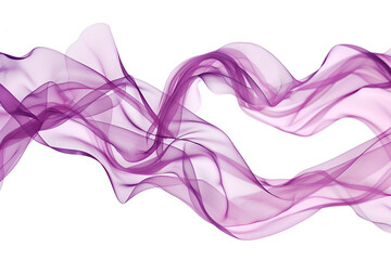 Fototapeta premium Purple sheer fabric flowing gracefully abstract art