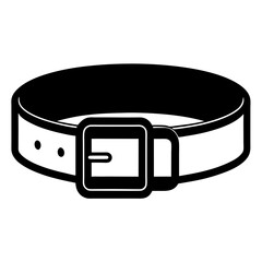 leather belt isolated on white