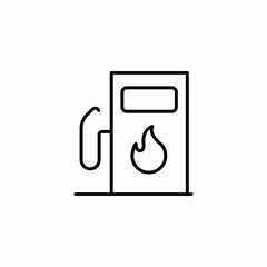 gas pump icon sign vector © Tunzala