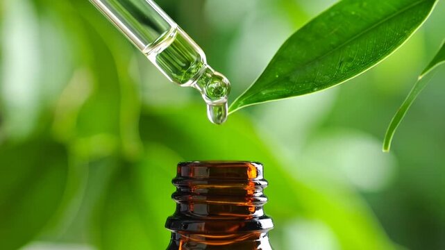 Essential Oil Dropper: Natural Healing, Botanical Beauty