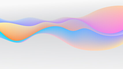 ABSTRACT GREY BACKGROUND WITH HANDDRAWN ORGANIS SHAPES ELEGANT GRADIENT MESH YELLOW BLUE ORANGE PURPLE SMOOTH COLOR DESIGN VECTOR TEMPLATE GOOD FOR MODERN WEBSITE, WALLPAPER, COVER DESIGN 