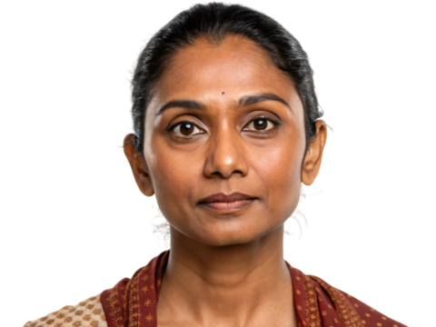 portrait of a young Indian woman