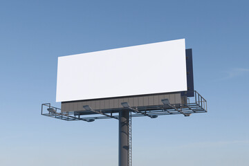 Billboard For Mockup With Sky Background