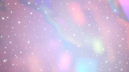 Professional photograph of an abstract background featuring iridescent colors, scattered white specks, soft contrast, and soft saturation. The image should have a warm, slightly dark