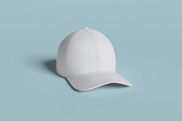 Cap For Mockup With Blue Background