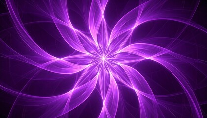 Abstract swirling flower design