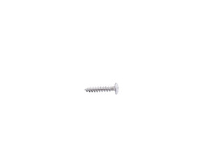 Stainless steel self-tapping screw for screwing into metal. Self-tapping screw isolated on white background.
