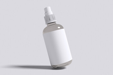 Spray Bottle White Background for Mockup template