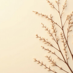 Obraz premium branches of a tree for weeding card and poster