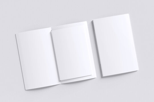 Menu white background for Mockup template