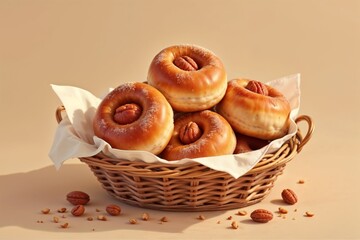 fresh buns in a basket