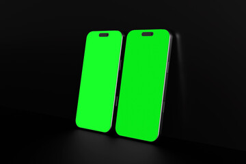 Phone Screen White Background For Mockup Template