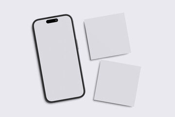 Social Media Post white Background For Mockup Template