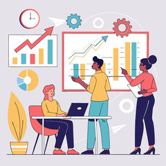 business people in office