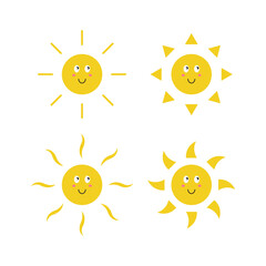 Sun icon set.