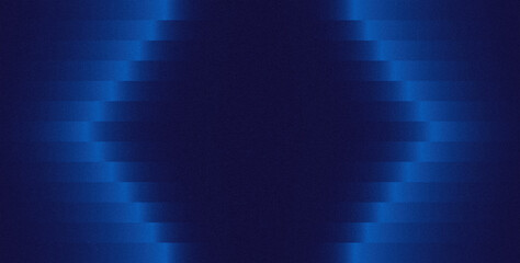Futuristic Gradient neon blue hexagonal fractal galss background. Abstract blue background with glowing rays of light illustrating digital energy and motion