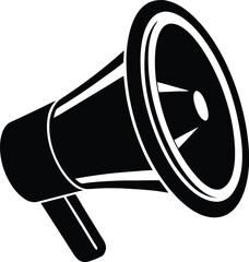 Loudspeaker Vector Silhouette Art Icon
