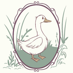 vector illustration of two birds