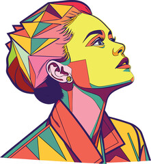 a-woman-face art