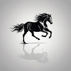 horse silhouette vector