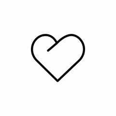 heart with check icon sign vector