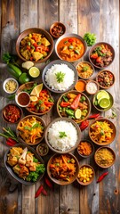 Fototapeta premium Assorted Asian dishes