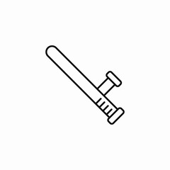 police baton club icon sign vector