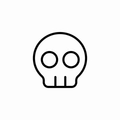 skull and crossbones icon sign vector