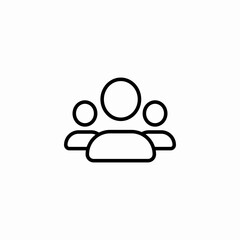 three people group icon sign vector