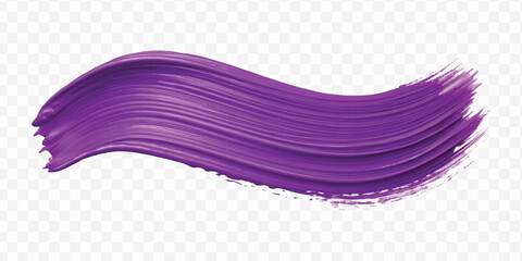 realistic 3d pastel paint brush stroke in different color style isolated on transparent background