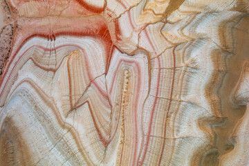 Drone shots of various landscapes of Mangystan in west Kazakhstan, unique rock formations and patterns seen from the air.