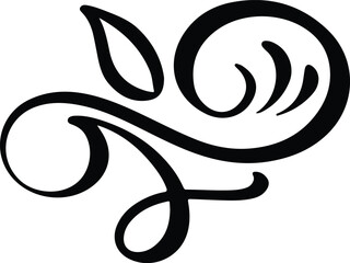 Elegant vintage divider, swirl, or corner flourish Pro Vector