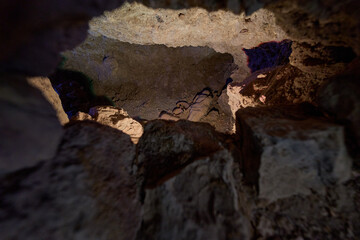 Guanche mummy in burial cave