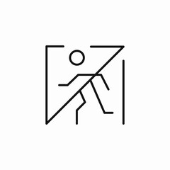 do not enter icon sign vector