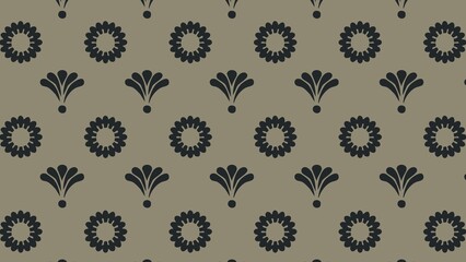 vector floral pattern design colored