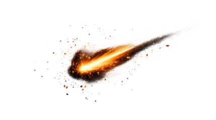 Shooting star streaks across space in stunning display