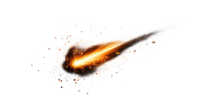 Shooting star streaks across space in stunning display