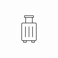 travel luggage bag icon sign vector
