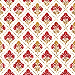 Ikat Seamless Pattern Design For Fabric
